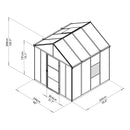 Palram – Canopia Glory 8' x 8' Greenhouse
