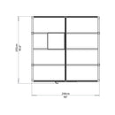 Palram – Canopia Glory 8' x 8' Greenhouse
