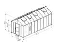 Palram – Canopia Glory 8' x 20' Greenhouse