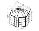 Palram – Canopia Oasis Hex Greenhouse 12'