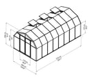 Palram – Canopia Hobby Gardener 8' x 16' Greenhouse