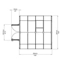 Palram – Canopia Grand Gardener 8' x 8' Greenhouse - Twin Wall