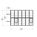 Palram – Canopia Snap & Grow 8' x 12' Greenhouse - Silver