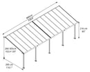 Palram – Canopia Olympia 10' x 28' Patio Cover - Gray/Bronze