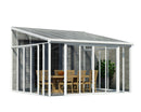 Palram – Canopia SanRemo 13' x 14' Patio Enclosure - White with Screen Doors (6)