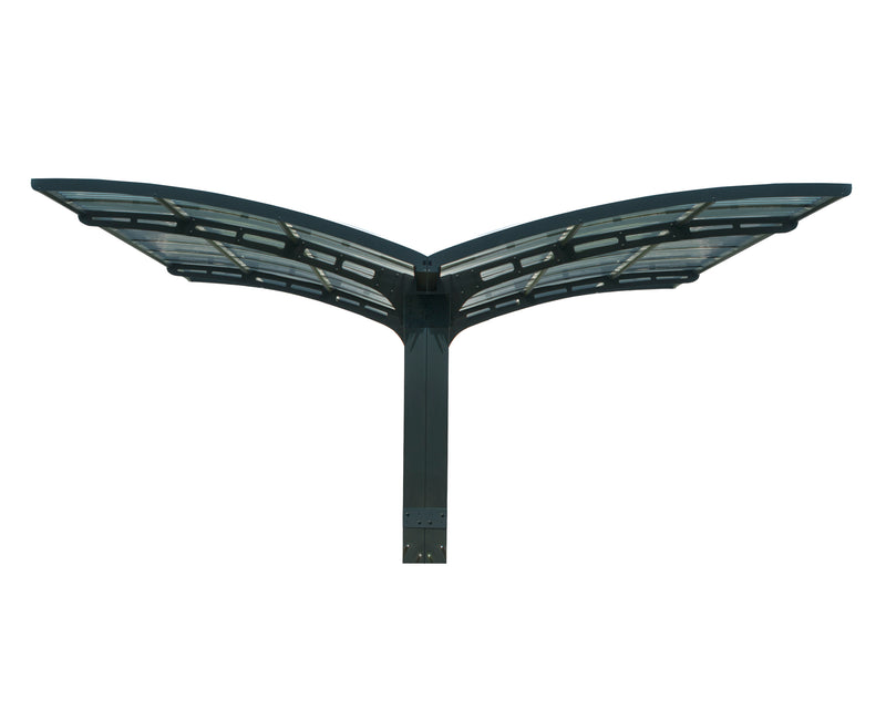 Palram – Canopia Arizona Wave Dbl Carport Wing-Style