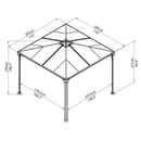 Palram – Canopia Palermo 3000 10' x 10' Gazebo
