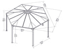 Palram – Canopia Monaco Hexagon Garden Gazebo