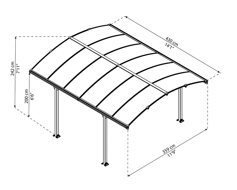 Palram – Canopia Tucson 12 x 14 Gazebo