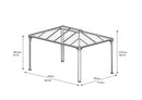 Palram – Canopia Martinique 4300 10' x 14' Garden Gazebo