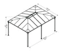 Palram – Canopia Martinique 5000 12' x 16' Garden Gazebo
