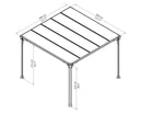 Palram – Canopia Milano 3000 10' x 10' Gazebo