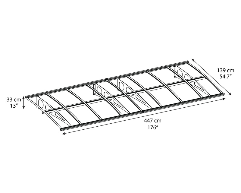 Palram – Canopia Bordeaux 4460 Awning-Clear