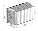 Palram – Canopia SkyLight 6' x 10' Storage Shed - Tan