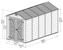 Palram – Canopia SkyLight 6' x 12' Storage Shed - Tan