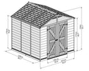 Palram – Canopia SkyLight 8' x 8' Storage Shed - Tan