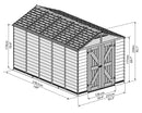 Palram – Canopia SkyLight 8' x 12' Storage Shed - Tan