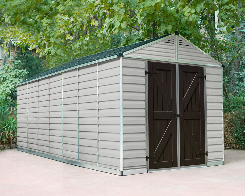 Palram – Canopia SkyLight 8' x 16' Storage Shed - Tan