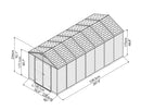 Palram – Canopia SkyLight 8' x 16' Storage Shed - Tan