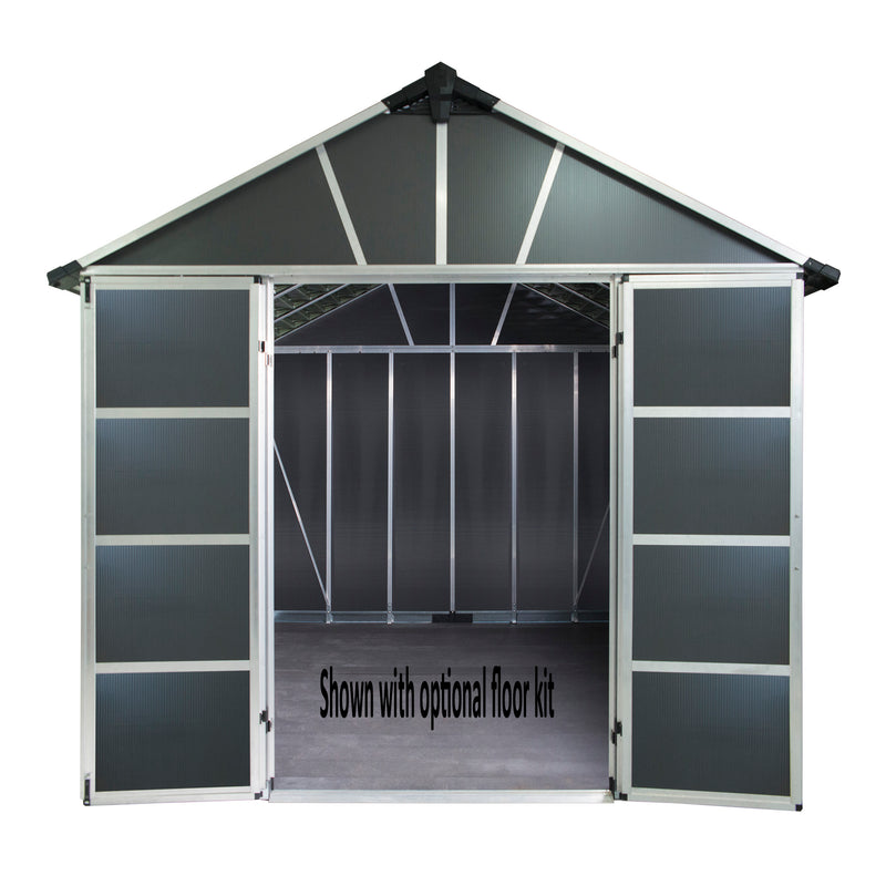 Palram – Canopia Yukon Shed S- 11' x 13' Gray