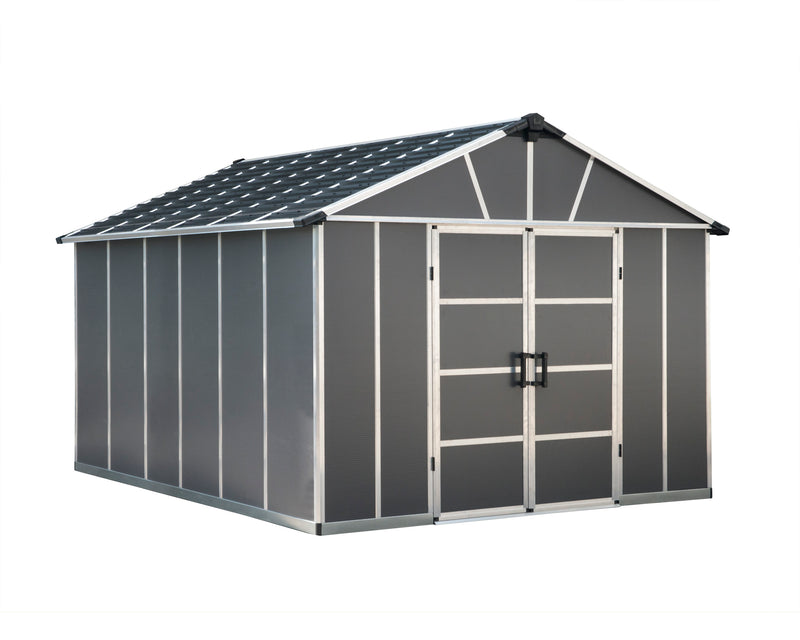 Palram – Canopia Yukon Shed S- 11' x 13' Gray