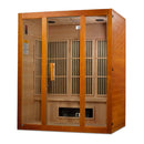 Golden Designs Maxxus "Alpine" Dual Tech 3 person Low EMF FAR Infrared Sauna Canadian Hemlock