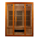 Golden Designs Maxxus "Alpine" Dual Tech 3 person Low EMF FAR Infrared Sauna Canadian Hemlock
