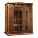 Golden Designs Maxxus "Avignon Edition" 3 Person Near Zero EMF FAR Infrared Sauna - Canadian Red Cedar