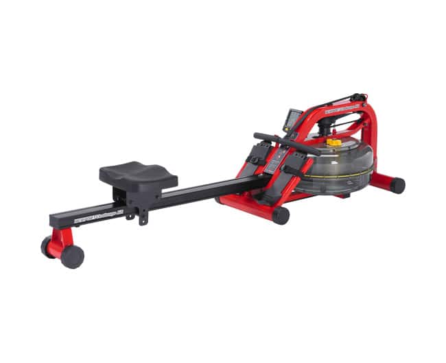 First Degree Fitness Fluid Rower Newport Plus Equipment, Red-Black