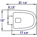 EAGO USA EAGO R-332SEAT Replacement Soft Closing Toilet Seat for WD332