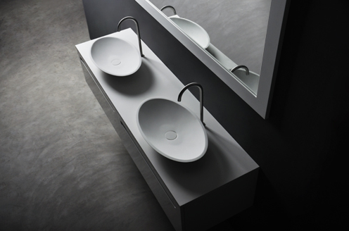 Ideavit SolidJAZZ Elongated Shape Counter Vessel, Bathroom Sink