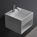 Ideavit  SOLIDCUBE Wall hung / Freestanding Vanity With Shelf. 12x12x11 inch - 14 Lbs.