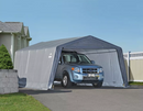 Shelter Logic  12×20×8 Peak Style Shelter, 1-3/8" 6-Rib Frame, Grey Cover