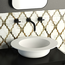 Ideavit SolidCAP oval shape counter vessel, Bathroom Sink White