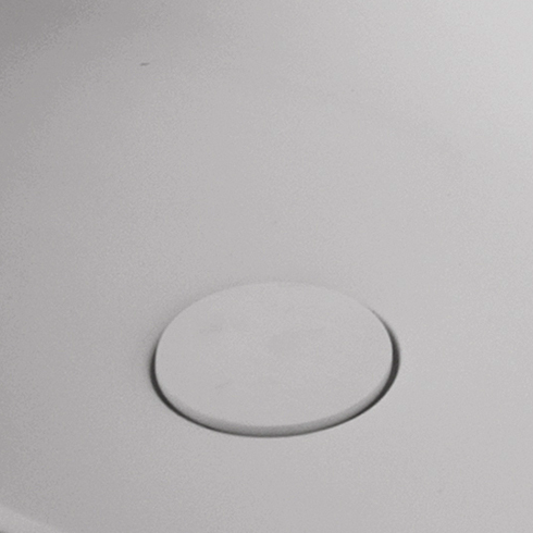 Ideavit Solidego Oval  Vessel Bathroom Sink, White