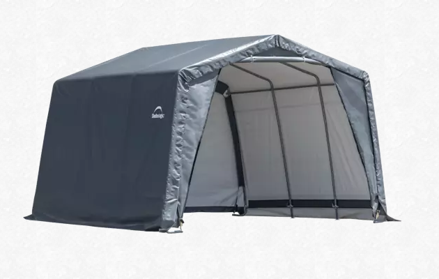 Shelter Logic  Shed-in-a-Box XT® 12 ft. x 12 ft. x 9.5 ft. Peak Gray
