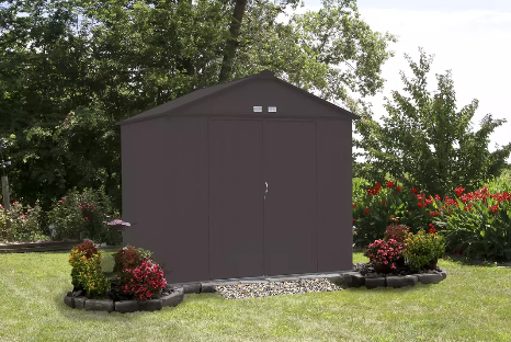Shelter Logic EZEE Shed® , 8x7, High Gable, 72 in walls, vents, Charcoal