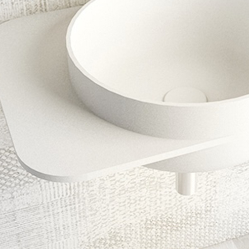 Ideavit SOLIDDUO-2 Wall Mounted Washstand , Bathroom Sinks White