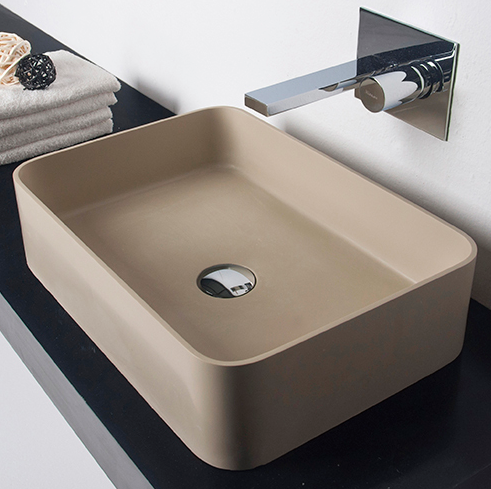 Ideavit SolidTHIN Rectangular Shape Counter Vessel, Bathroom Sink