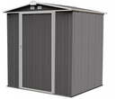 Shelter Logic EZEE Shed® , 6x5, Low Gable, 65 in walls, vents, Charcoal & Cream