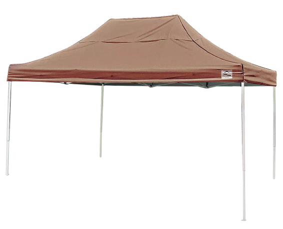 Shelter Logic 10x15 ST Pop-up Canopy, Desert Bronze Cover, Black Roller Bag