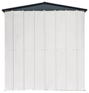 Shelter Logic Spacemaker Patio Steel Storage Shed, 6 ft. x 3 ft. Flute Gray and Anthracite