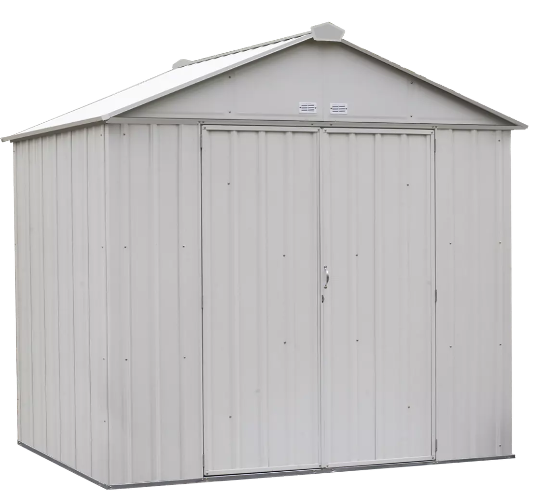 Shelter Logic EZEE Shed® , 8x7, High Gable, 72 in walls, vents, Cream