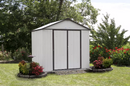 Shelter Logic EZEE Shed® , 8x7, High Gable, 72 in walls, vents, Cream & Charcoal