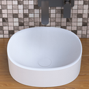 Ideavit  SolidCLIFF Square Counter Vessel Bathroom Sink, White