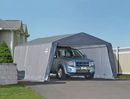 Shelter Logic 12×20×8 Peak Style Shelter, 1-3/8" 6-Rib Frame, Grey Cover