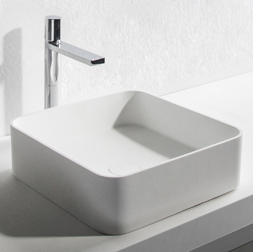 Ideavit SolidTHIN Square Counter Vessel, Bathroom Sinks
