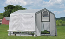 Shelter Logic  10x10x8 ft. / 3x3x2,4 m (3) Rib Peak Style Grow It Greenhouse-in-a-Box; Translucent Cover w/Side Vents; (1) 2-Zipper Door w/Screened Window; (1) Back Panel w/Screened Window