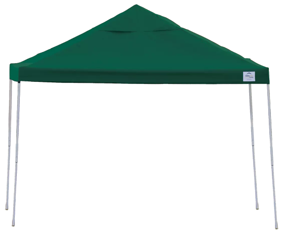 Shelter Logic 12x12 ST Pop-up Canopy, Green Cover, Black Roller Bag