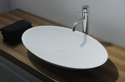 Ideavit SolidJAZZ Elongated Shape Counter Vessel, Bathroom Sink